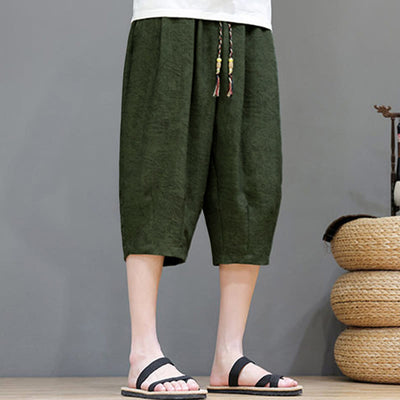 Buddha Stones Summer Casual Boho Drawstring Abstract Men's Shorts With Pocket - image 40