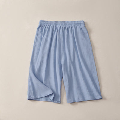 Buddha Stones Summer Casual Drawstring Solid Bermuda Shorts Women's Straight Leg Pants With Pockets - image 16