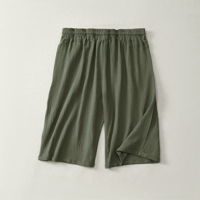 Buddha Stones Summer Casual Drawstring Solid Bermuda Shorts Women's Straight Leg Pants With Pockets - image 8