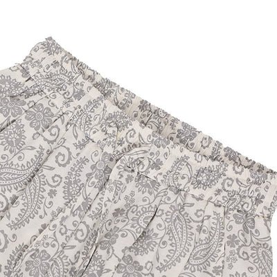 Buddha Stones Summer Boho Casual Drawstring Paisley Capri Pants Men's Harem Pants With Pocket - image 28