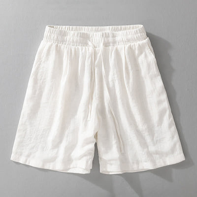 Buddha Stones Summer Casual Minimalist Drawstring Solid Men's Shorts With Pocket - image 7