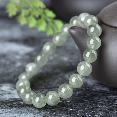 Buddha Stones Natural Green Crystal Blessing Wealth Bracelet - image 3