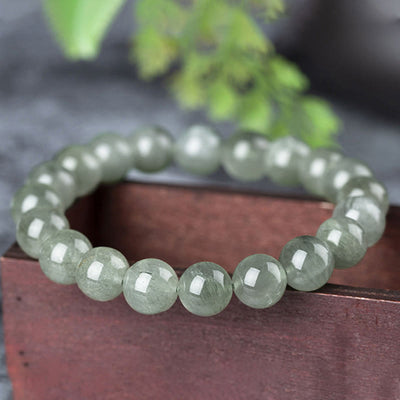 Buddha Stones Natural Green Crystal Blessing Wealth Bracelet - image 4