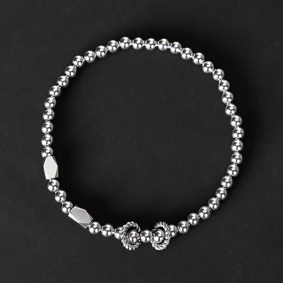 Buddha Stones 4mm Small Beads Titanium Steel Stimulation Bracelet - image 1