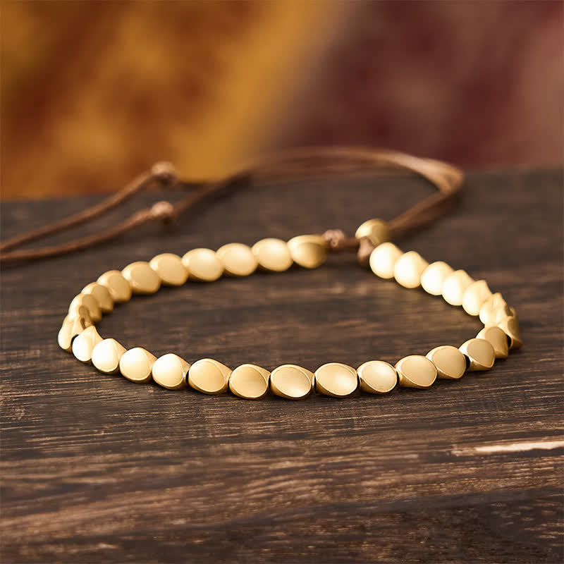 FREE Today: Balance and Healing Copper Irregular-shaped Bead String Bracelet - 7.9 in (20 cm) - image 0