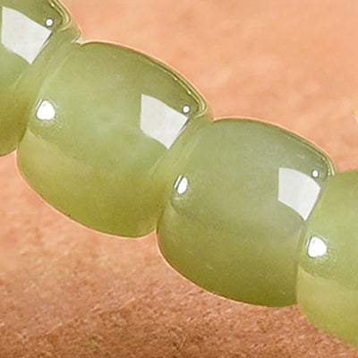 Buddha Stones Jade Luck Round Bead Rhodonite Bracelet - image 10