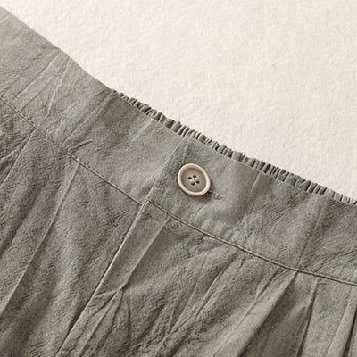Buddha Stones Summer Casual Minimalist Solid Women's Shorts With Pocket - image 12