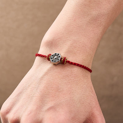 Buddha Stones Hand-Woven Red String Bagua Protection Adjustable Bracelet - image 7
