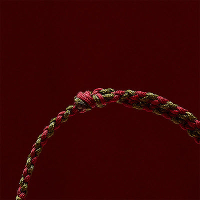 Buddha Stones Braided Colorful Red Green String Koi Fish Luck Bracelet Anklet - image 11