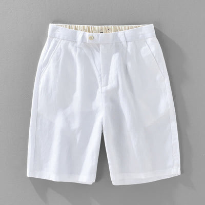 Buddha Stones Summer Casual Minimalist Button-Up Zipper Solid Men's Shorts With Pockets - White - US/UK/AU46，EU56 (5XL) - image 16