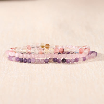 Buddha Stones 3pcs "Soothe Your Inner Self" Tourmaline Protection Bracelet Includes Gift Message Card - image 2