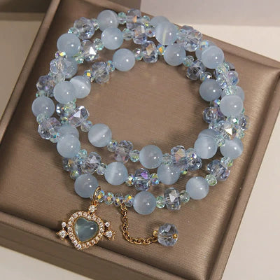FREE Today: Confidence and Balance Blue Cat's Eye Heart Triple Wrap Bracelet - image 7