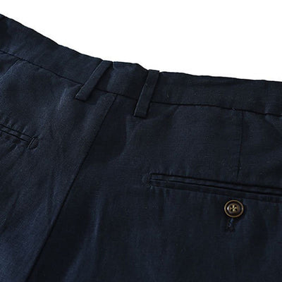 Buddha Stones Summer Casual Minimalist Wide Leg Solid Zipper Men's Shorts With Pocket - image 4