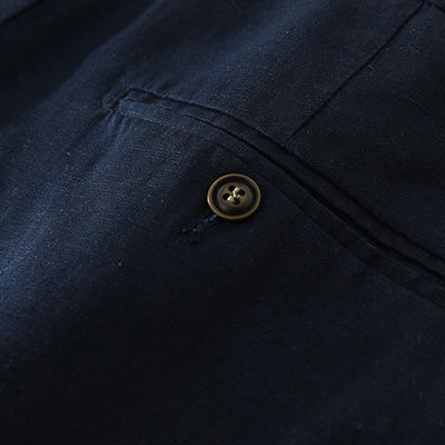 Buddha Stones Summer Casual Minimalist Wide Leg Solid Zipper Men's Shorts With Pocket - image 7