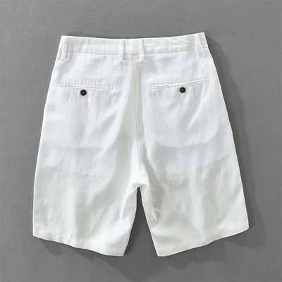Buddha Stones Summer Casual Minimalist Wide Leg Solid Zipper Men's Shorts With Pocket - image 10