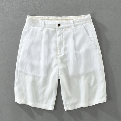 Buddha Stones Summer Casual Minimalist Wide Leg Solid Zipper Men's Shorts With Pocket - White - US/UK/AU42，EU52 (3XL) - image 9