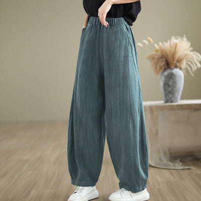Buddha Stones Casual Plain Women's Harem Pants With Pockets - image 14