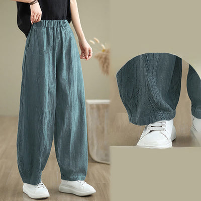 Buddha Stones Casual Plain Women's Harem Pants With Pockets - image 18