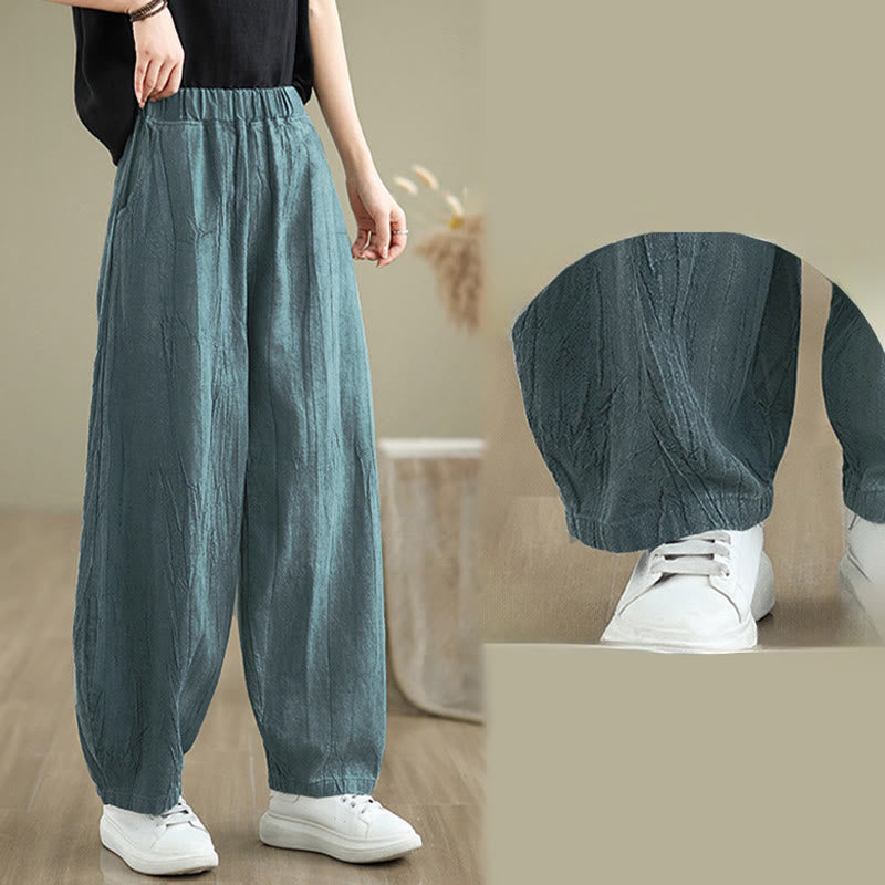 Buddha Stones Casual Plain Women's Harem Pants With Pockets - image 18