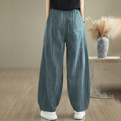 Buddha Stones Casual Plain Women's Harem Pants With Pockets - image 16