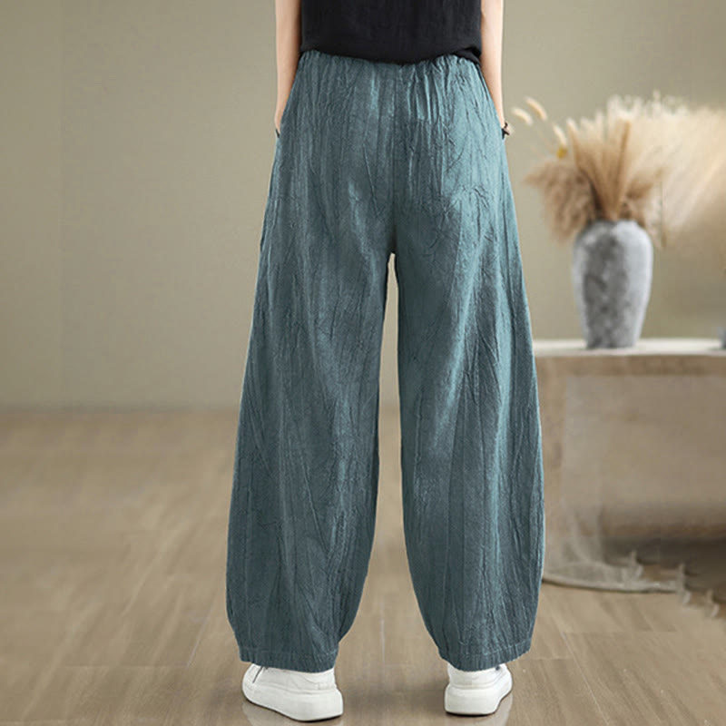 Buddha Stones Casual Plain Women's Harem Pants With Pockets - image 16