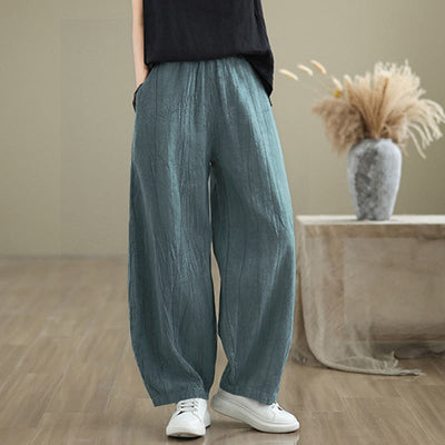 Buddha Stones Casual Plain Women's Harem Pants With Pockets - image 15
