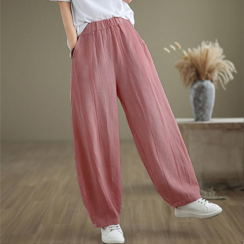 Buddha Stones Casual Plain Women's Harem Pants With Pockets - image 24