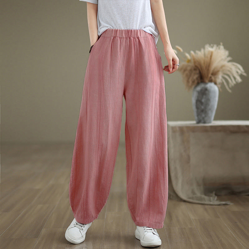 Buddha Stones Casual Plain Women's Harem Pants With Pockets - image 21