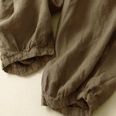 Buddha Stones Commute Women's Plain Harem Capri Pants With Pockets - image 2
