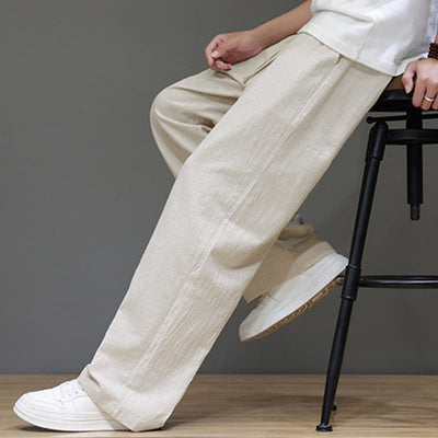 Buddha Stones Summer Men's Straight Leg Pants With Pockets - image 18
