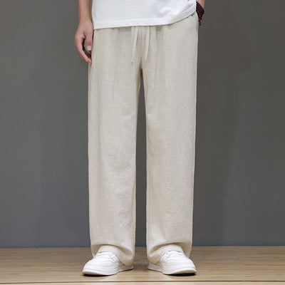 Buddha Stones Summer Men's Straight Leg Pants With Pockets - image 12