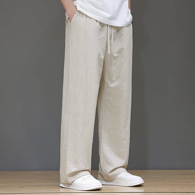 Buddha Stones Summer Men's Straight Leg Pants With Pockets - image 13
