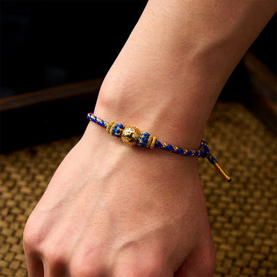 Buddha Stones Hand-Woven String Om Mani Padme Hum Peace Bracelet - image 8