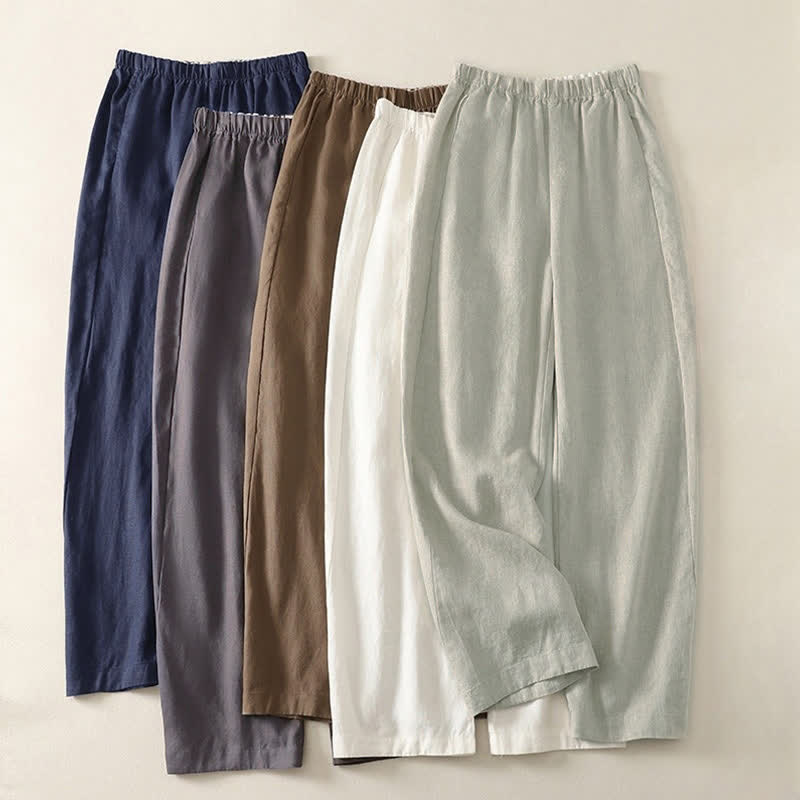 Buddha Stones Daily Plain Simple Design Women's Pants With Pockets - image 20