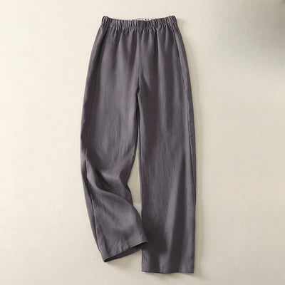 Buddha Stones Daily Plain Simple Design Women's Pants With Pockets - SaddleBrown - US8-10，UK/AU12-14，EU40-42 (2XL) - image 11