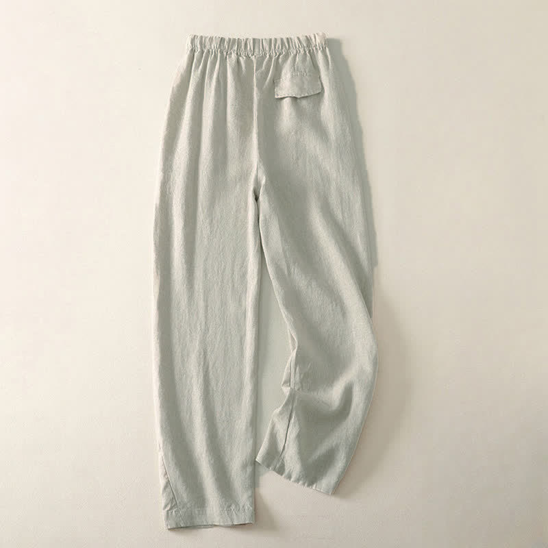 Buddha Stones Daily Plain Simple Design Women's Pants With Pockets - image 1