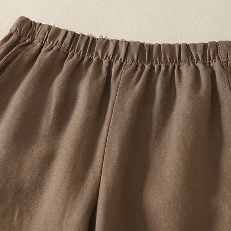 Buddha Stones Daily Plain Simple Design Women's Pants With Pockets - image 8