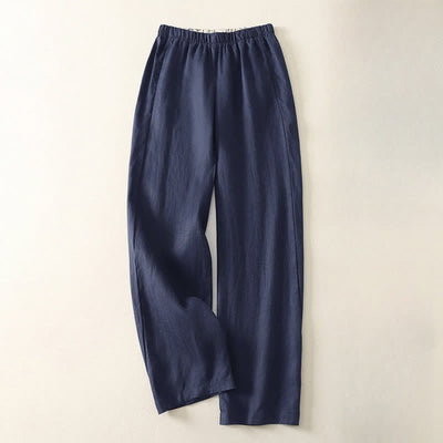 Buddha Stones Daily Plain Simple Design Women's Pants With Pockets - MidnightBlue - US8-10，UK/AU12-14，EU40-42 (2XL) - image 15