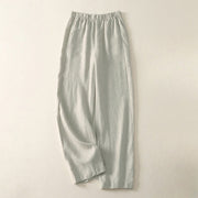 Foviel Daily Plain Einfache Design Damenhose mit Taschen
