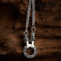 Buddha Stones Copper Om Mani Padme Hum Grounding Chain Necklace - Om Mani Padme Hum(Love ♥ Wisdom) - image 0