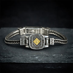 Buddha Stones Copper Vajra Enlightenment Bracelet - 7.5–7.9 in (19–20 cm) - image 0
