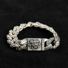 Buddha Stones Two Tone Copper Pi Xiu Auspicioisness Bracelet - 7.5–7.9 in (19–20 cm) - image 0