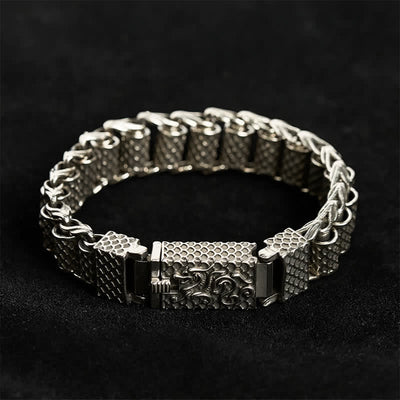 Buddha Stones Copper Dragon Chain Link Wealth Bracelet - image 4