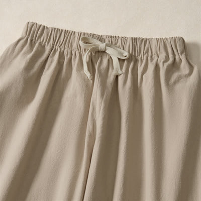 Buddha Stones Summer Casual Drawstring Solid Cropped Pants Men's Harem Pants With Pockets - image 15