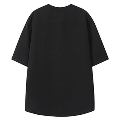 Buddha Stones Summer Tang Style Casual Mandarin Collar Embroidery Crane Men's Short Sleeve Shirts - image 16