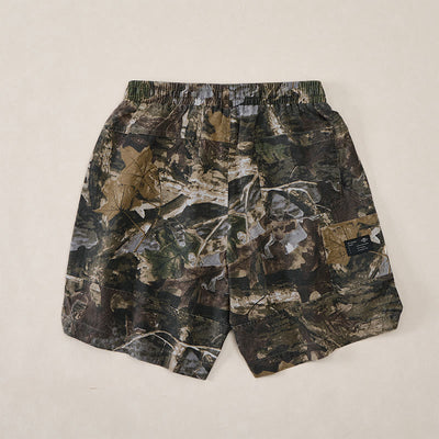 Buddha Stones Summer Casual Athletic Drawstring Camouflage Leaves Cotton Ramie Men's Shorts With Pockets - image 13