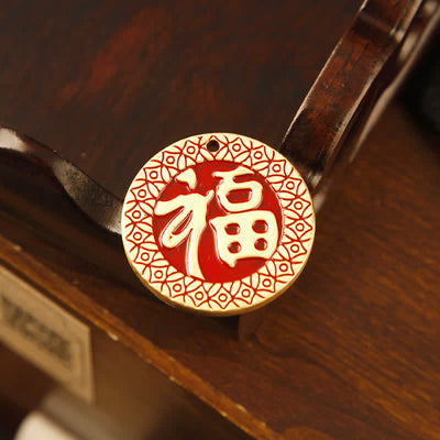 FREE Today: Blessing and Fortune Brass Hand-Woven Red String Fu Character Tassel Keychains - image 11