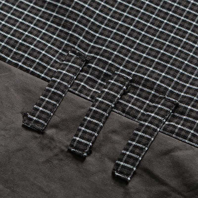 Buddha Stones Spring Fall Vintage Button-Up Plaid Men's Long Sleeve Shirts With Pocket - image 14