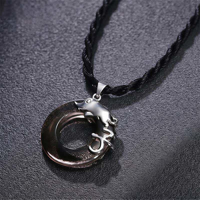 Buddha Stones Chinese Zodiac Peace Buckle Fortune Pendant Necklace - image 3