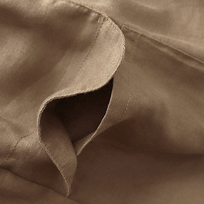 Buddha Stones Summer Casual Plain Women's Elasti Straight Shorts With Pockets - image 3